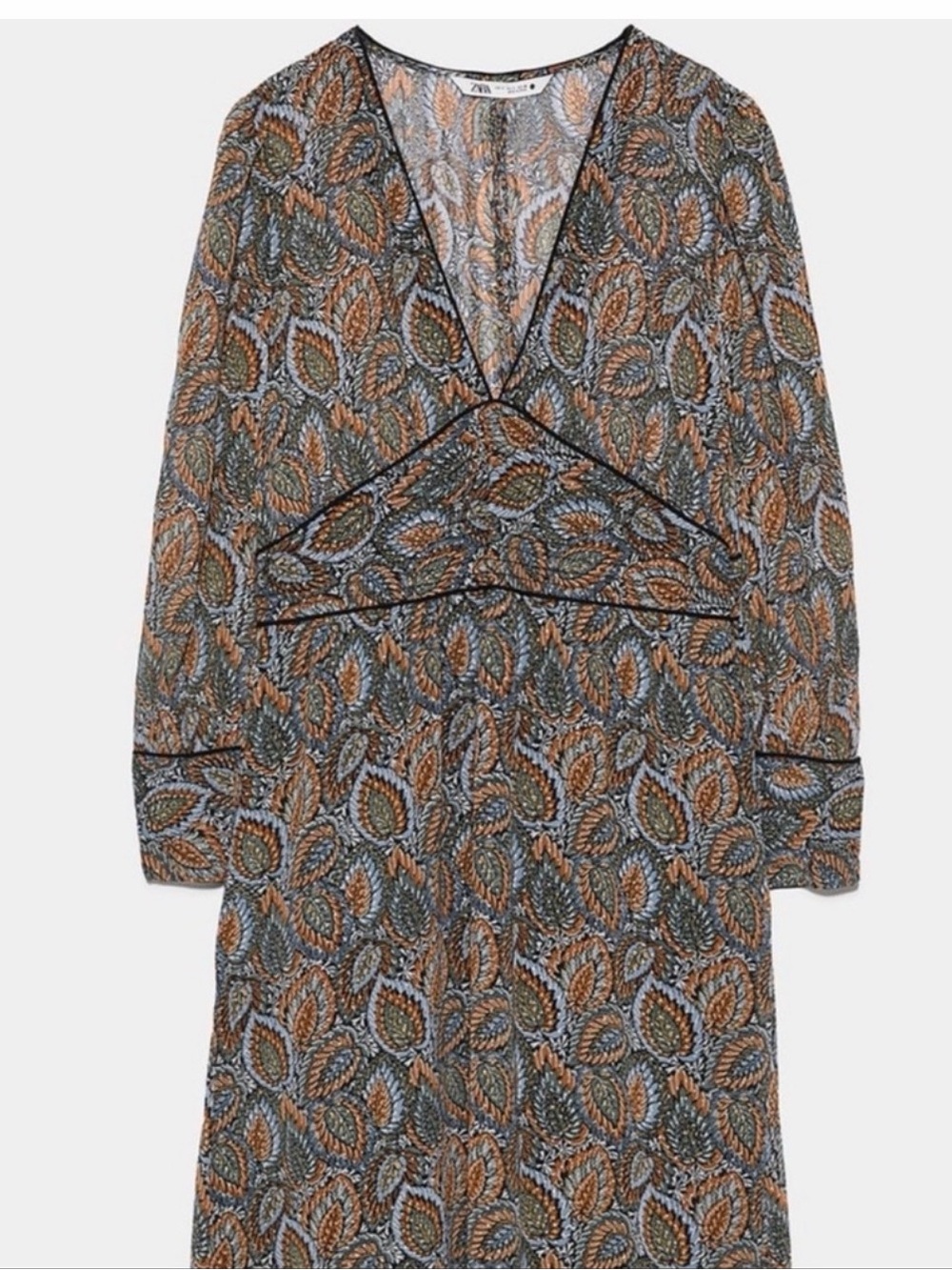 Zara flowy printed dress